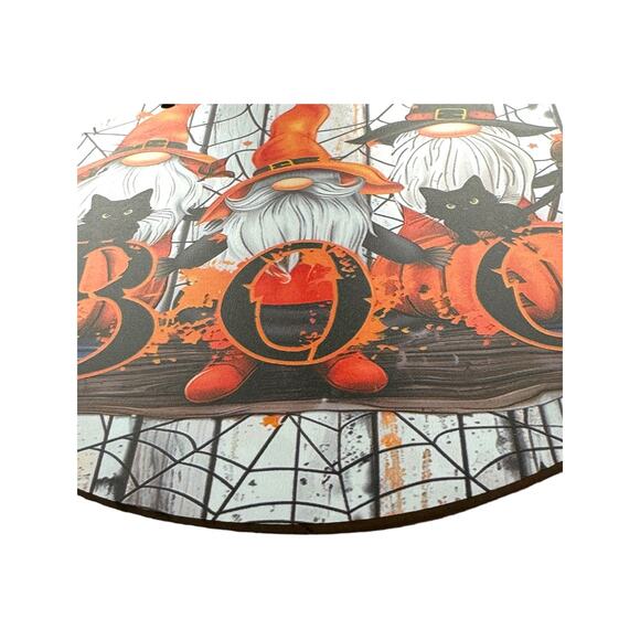 Halloween Gnome DIY Wreath Making Kit | BOO Witch Sign and Ribbons Bundle Set - Picture 3 of 7